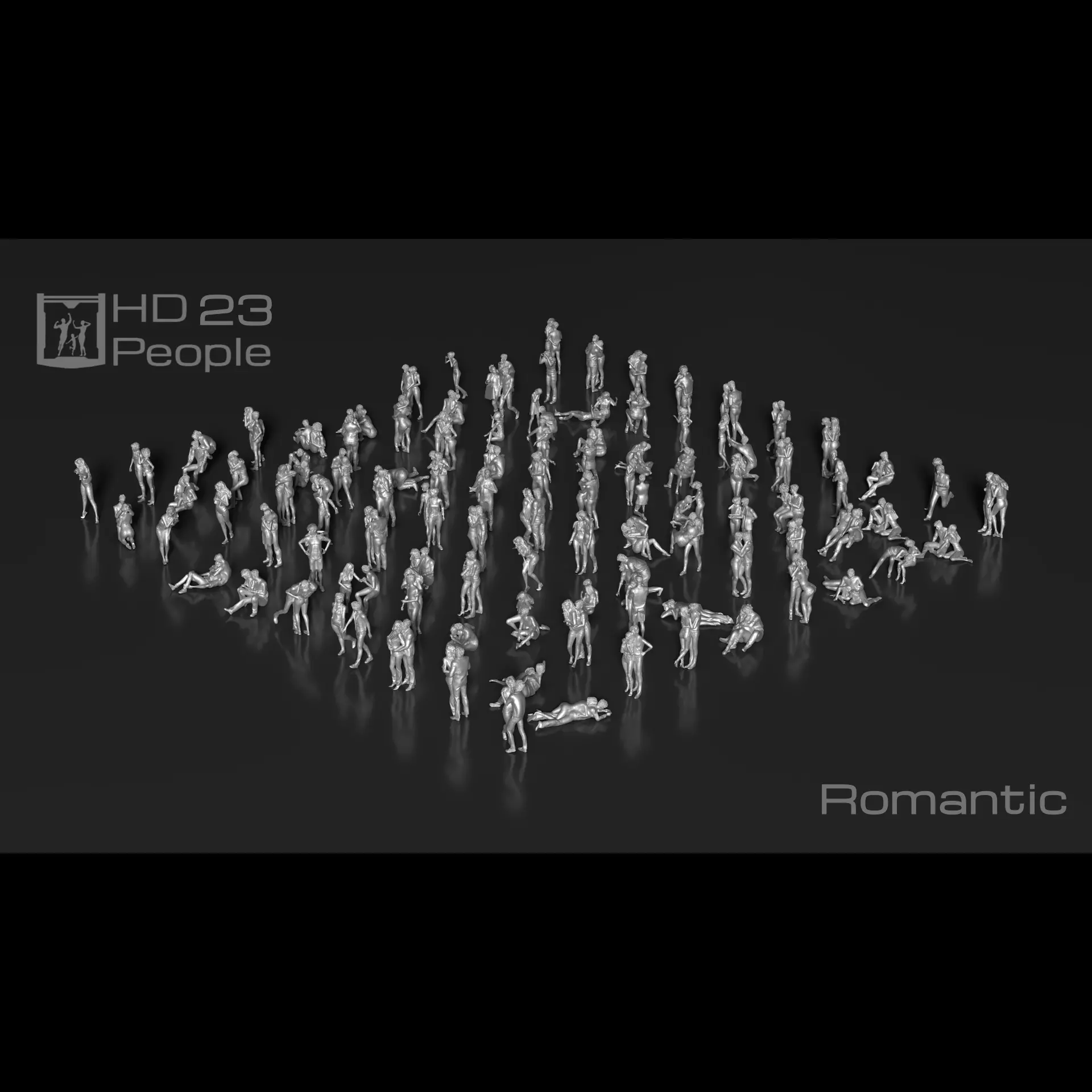 HD People 23 Romantic 3D print model_0