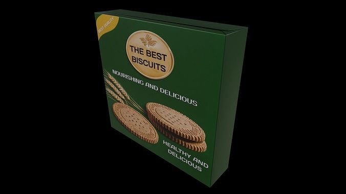 Biscuits and sponge cakes-Digestive Biscuits-GAME READY PBR Low-poly 3D model