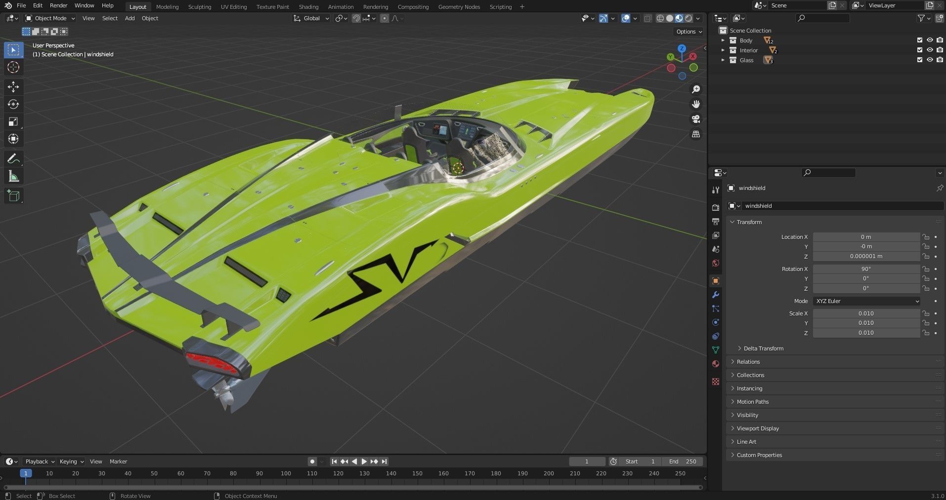 Superveloce speedboat 3D model_12
