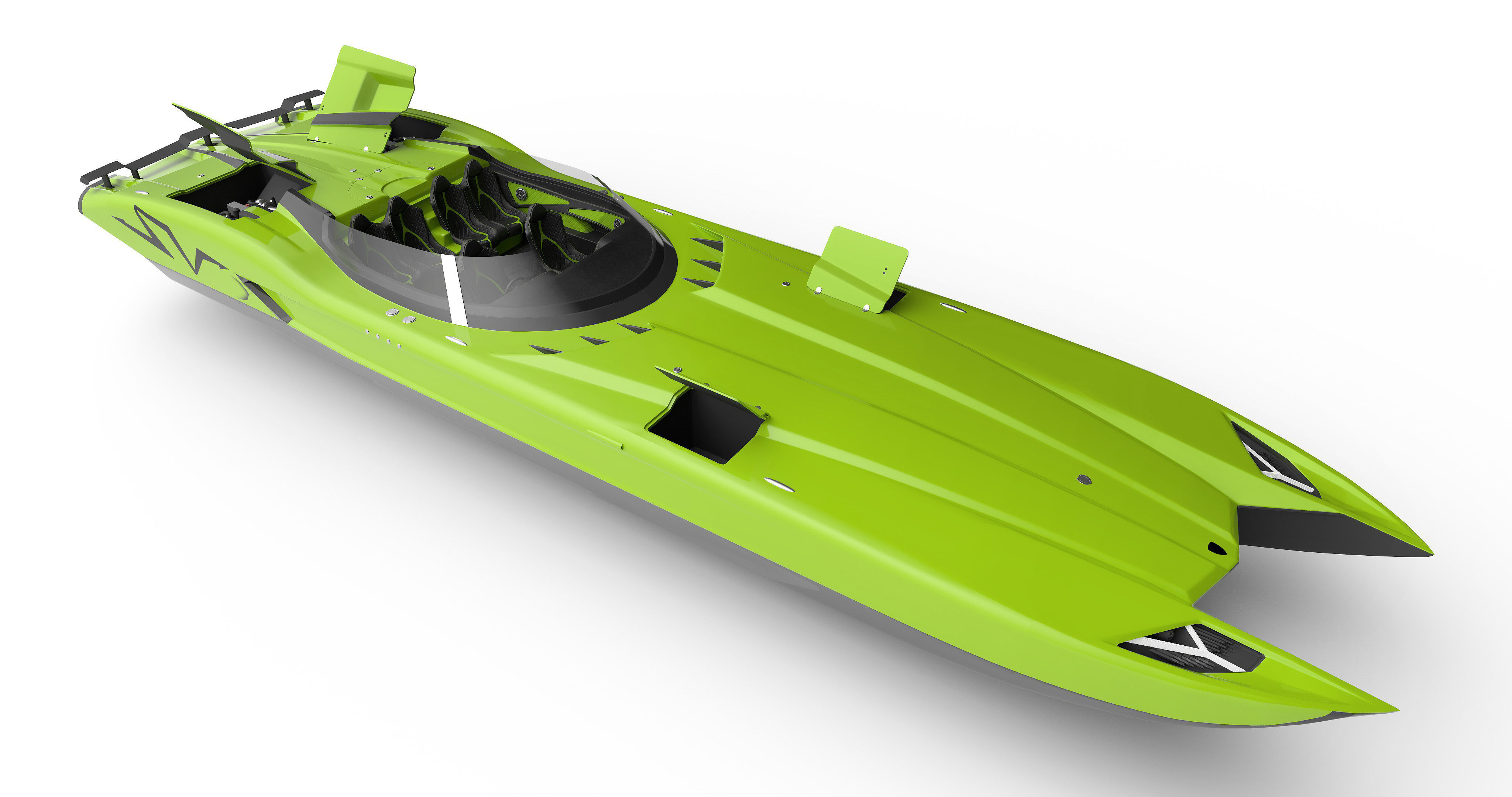 Superveloce speedboat 3D model_6