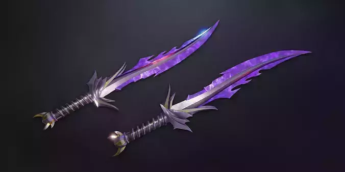 Fantasy Knife 2  Low-poly 3D model