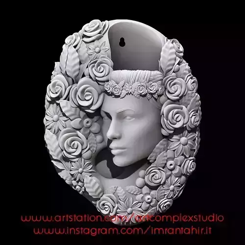 wall hanger planter STL 3D print model