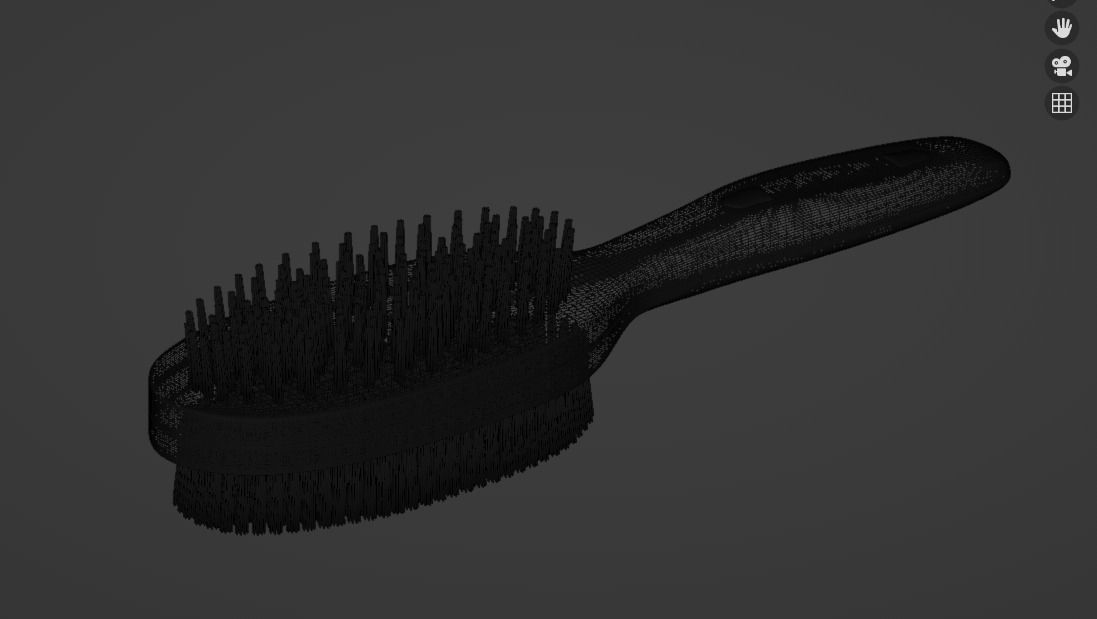 Pet Grooming Brush Low-poly 3D model_2