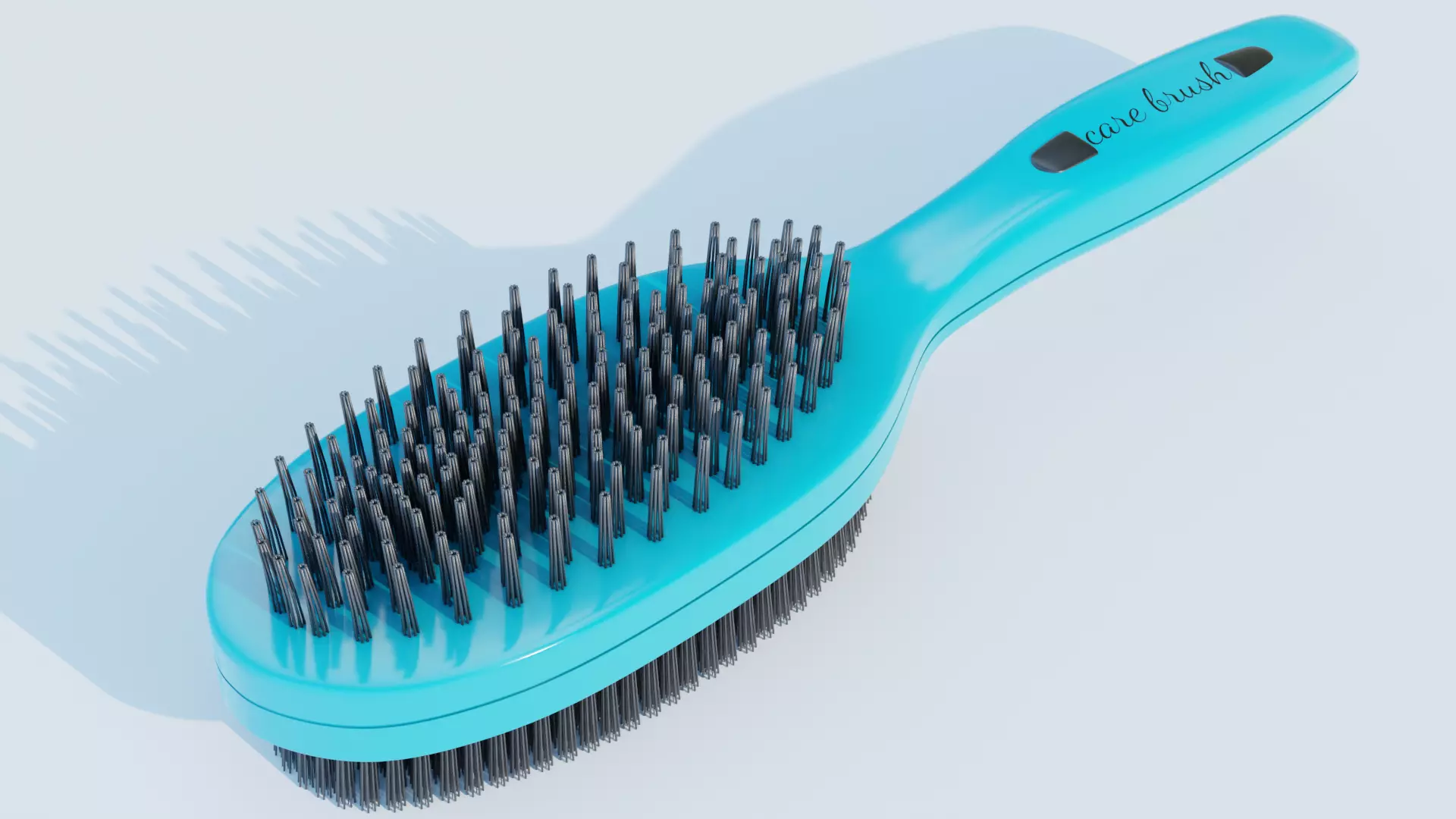 Pet Grooming Brush Low-poly 3D model_0