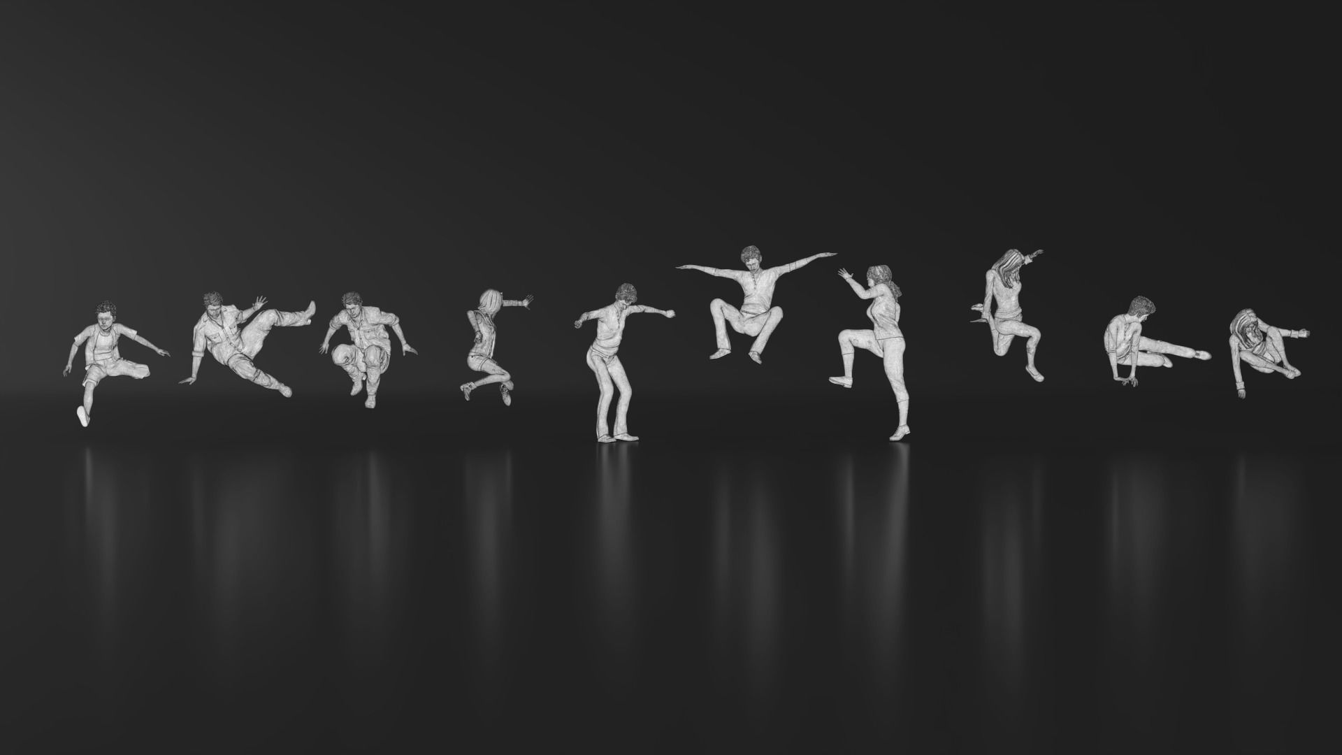 HD People 24 Jump 3D print model_12