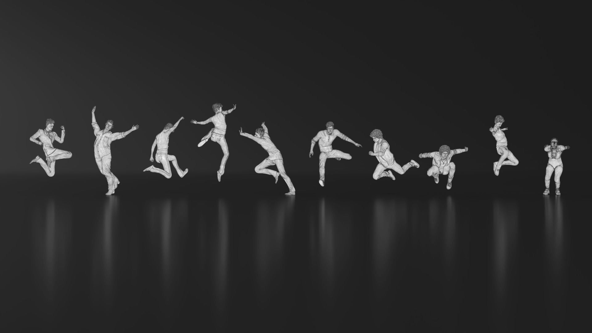 HD People 24 Jump 3D print model_15