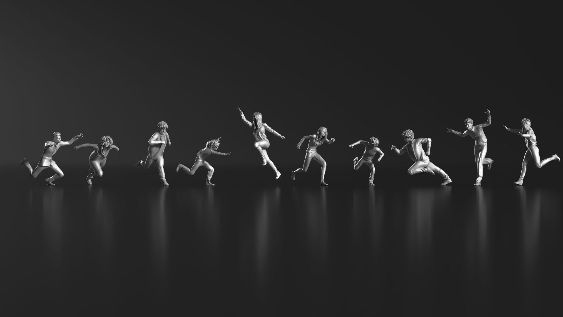 HD People 24 Jump 3D print model_8