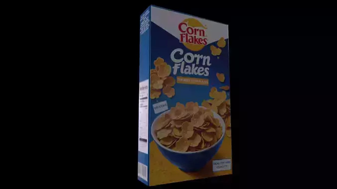 Dry breakfast and cereal-Corn Flakes-GAME READY PBR