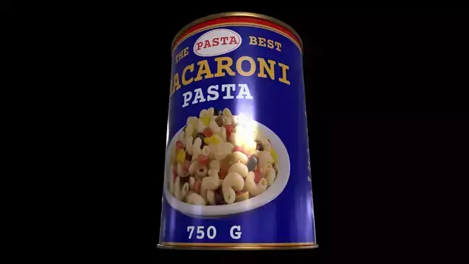 Macaroni Pasta - GAME READY PBR 3D MODEL 