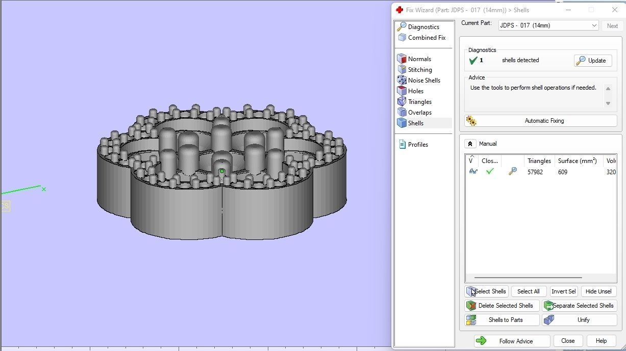 Custom Round Cluster Diamond Studs - Unisex Earrings 14mm 3D print model_16