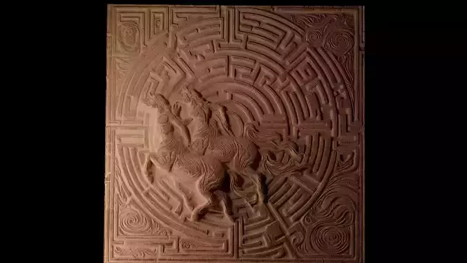 Escape The Labyrinth CNC 3d Print High Relief Sand Casting 3D print model Escape The Labyrinth CNC 3d Print High Relief Sand Casting 3D print model
