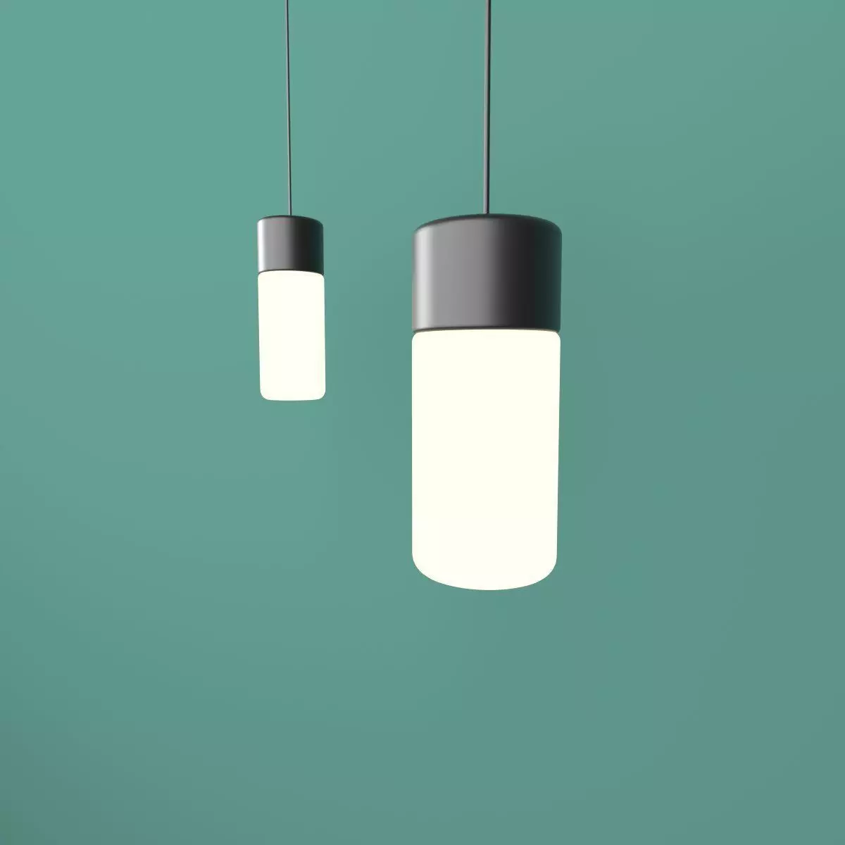 Modern lamp design for interior Low-poly 3D model_0