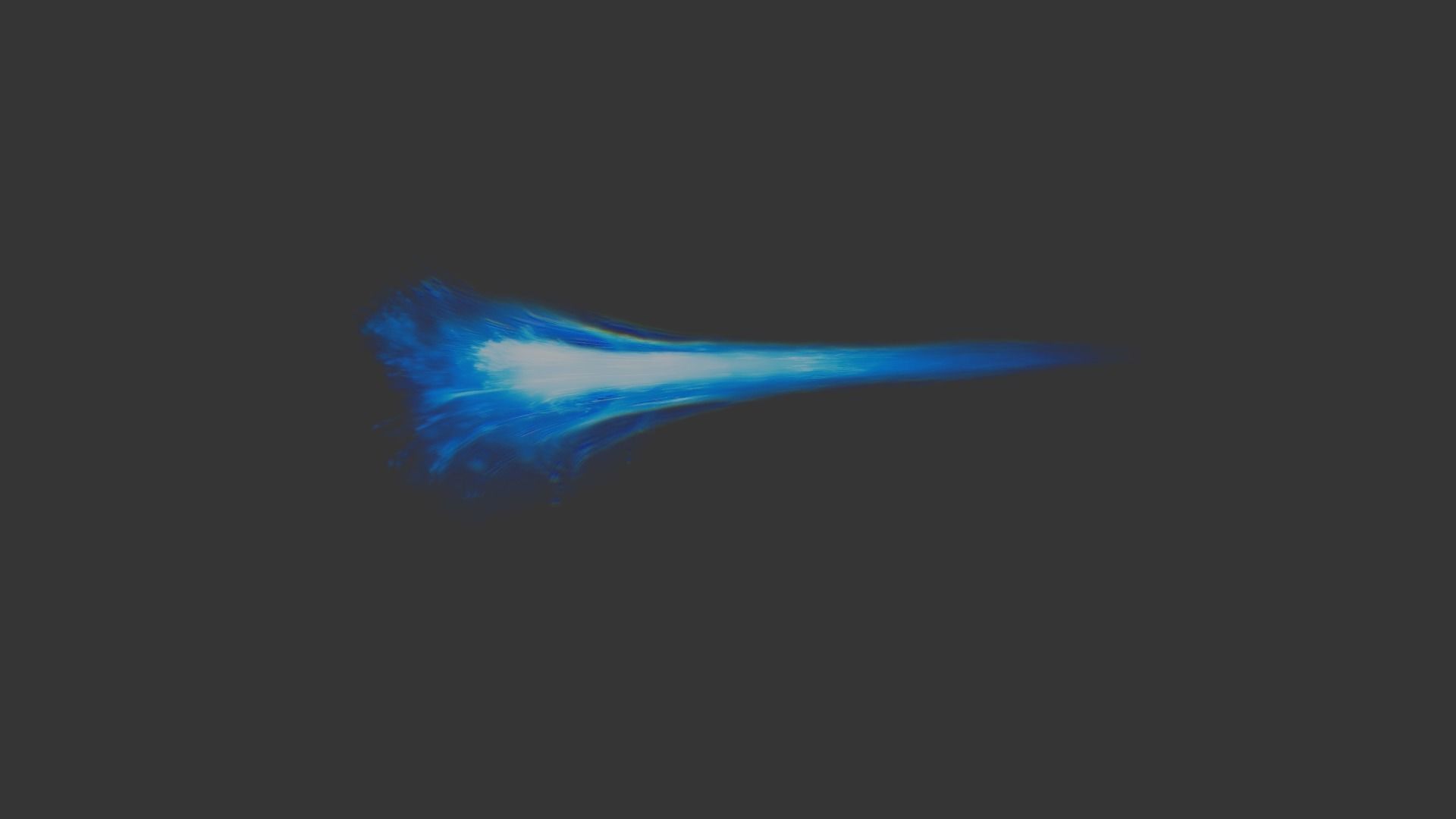 Thruster flame Low-poly 3D model_1