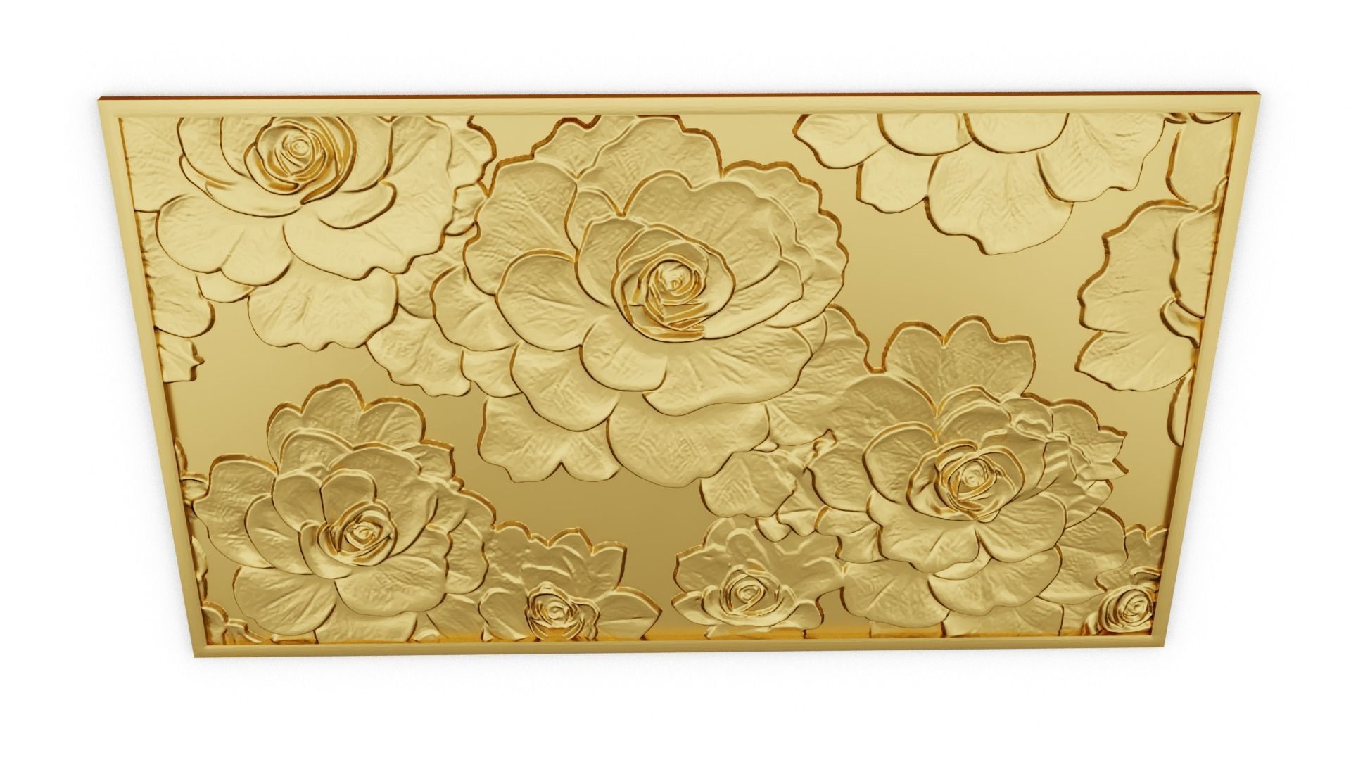 modern panel wall decor set relief stl mural CNC 303 3D model_2