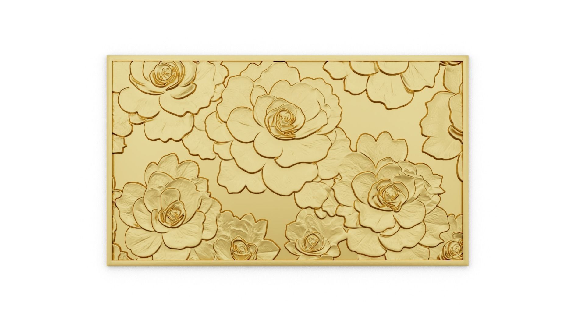 modern panel wall decor set relief stl mural CNC 303 3D model_1