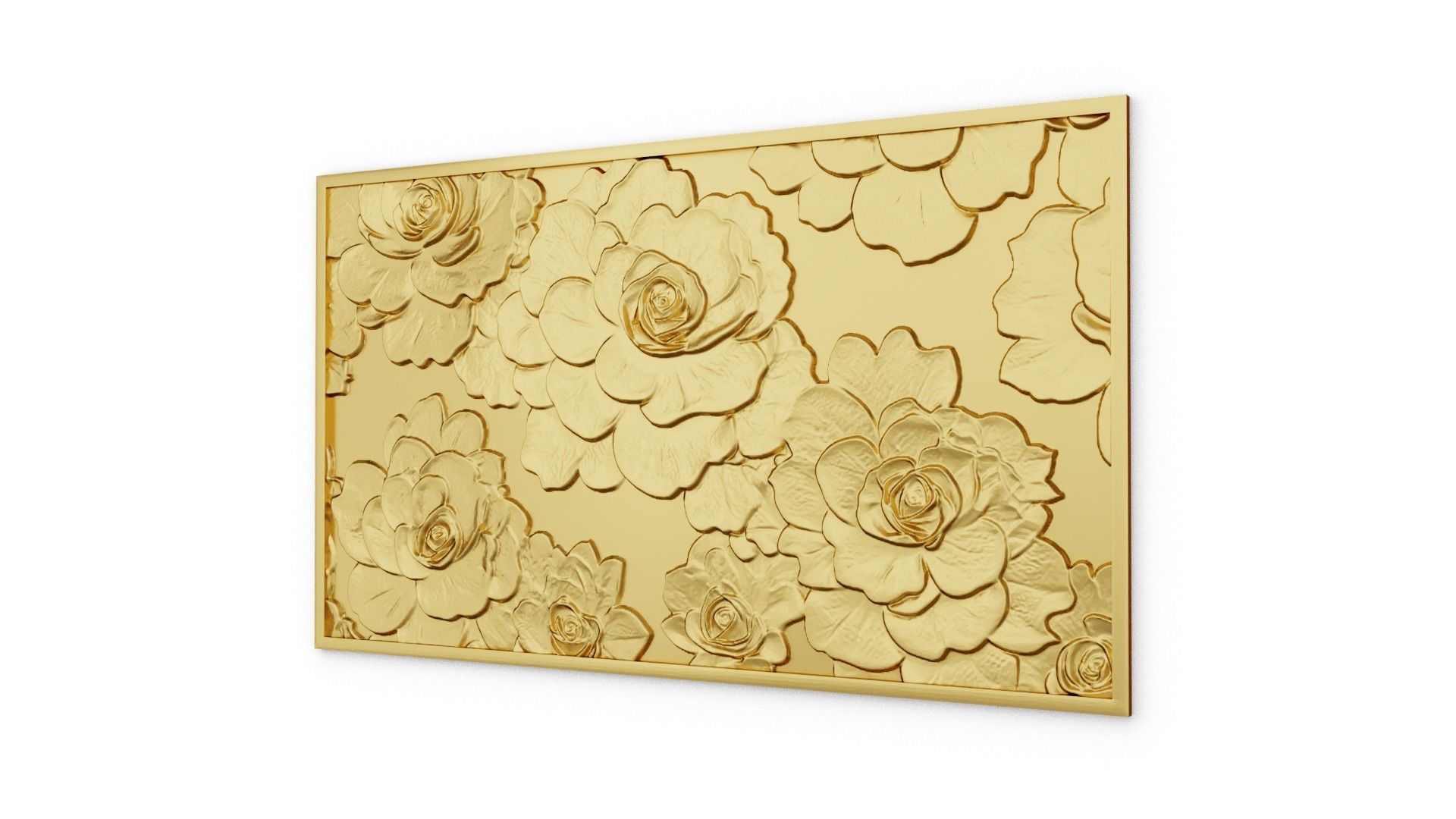 modern panel wall decor set relief stl mural CNC 303 3D model_7