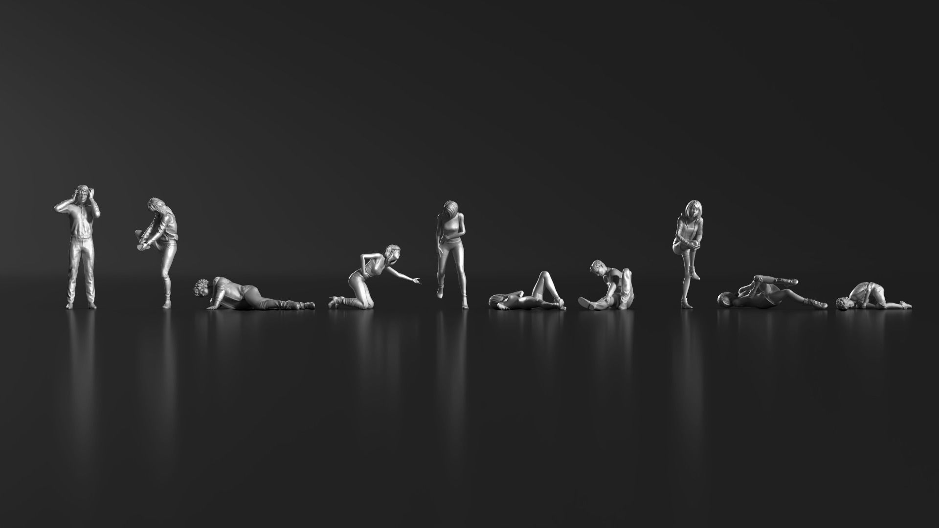 HD People 25 Injured 3D print model_8