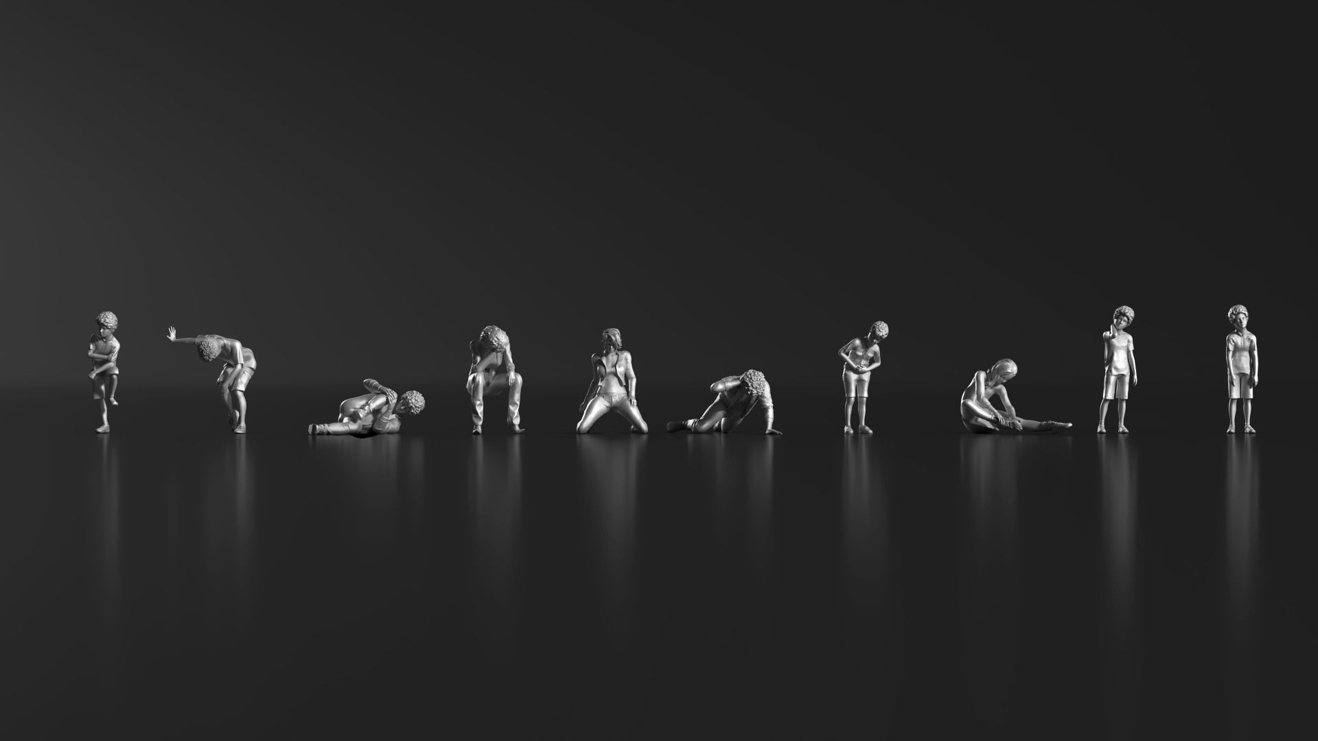 HD People 25 Injured 3D print model_5