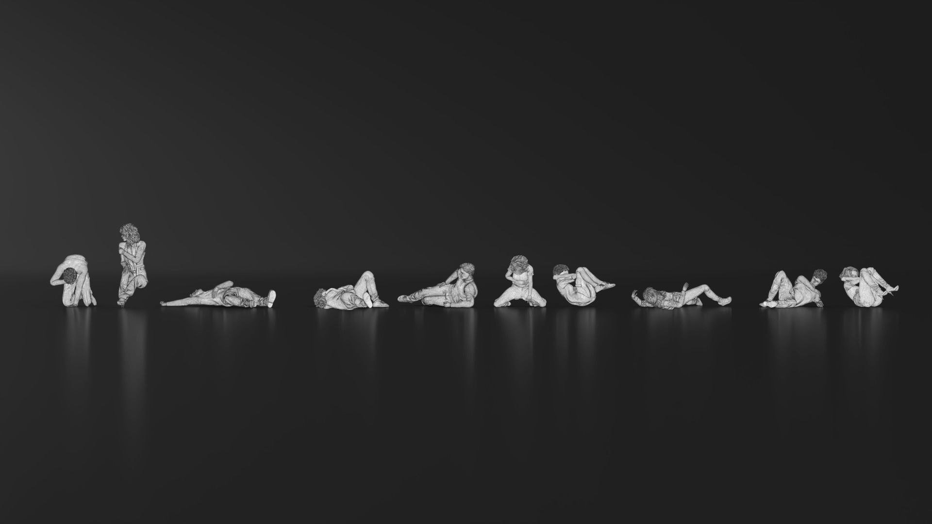 HD People 25 Injured 3D print model_20