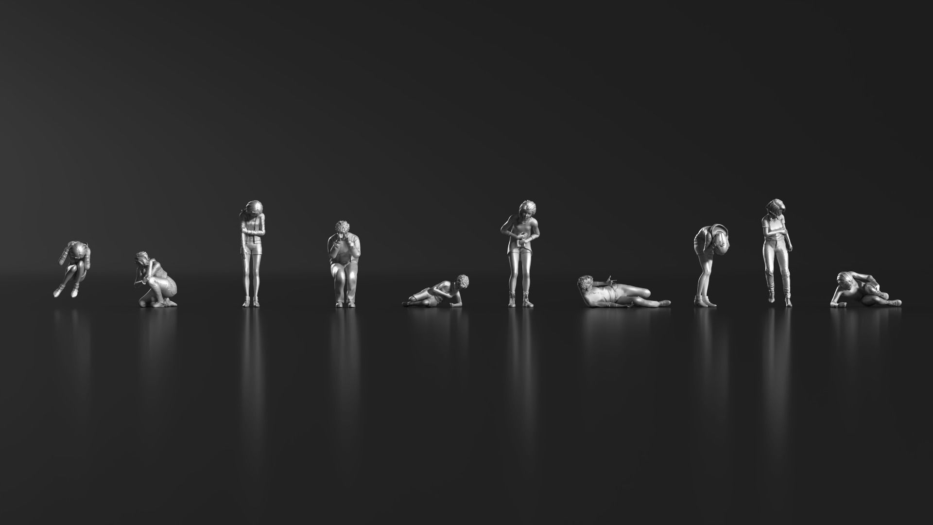 HD People 25 Injured 3D print model_6