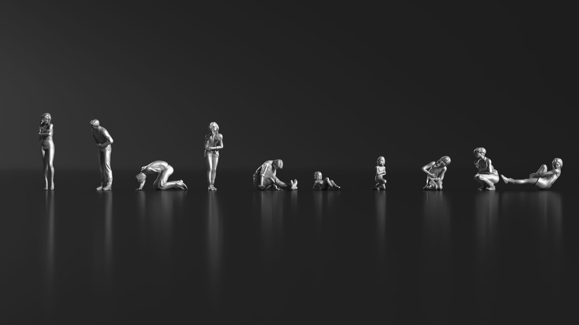 HD People 25 Injured 3D print model_3