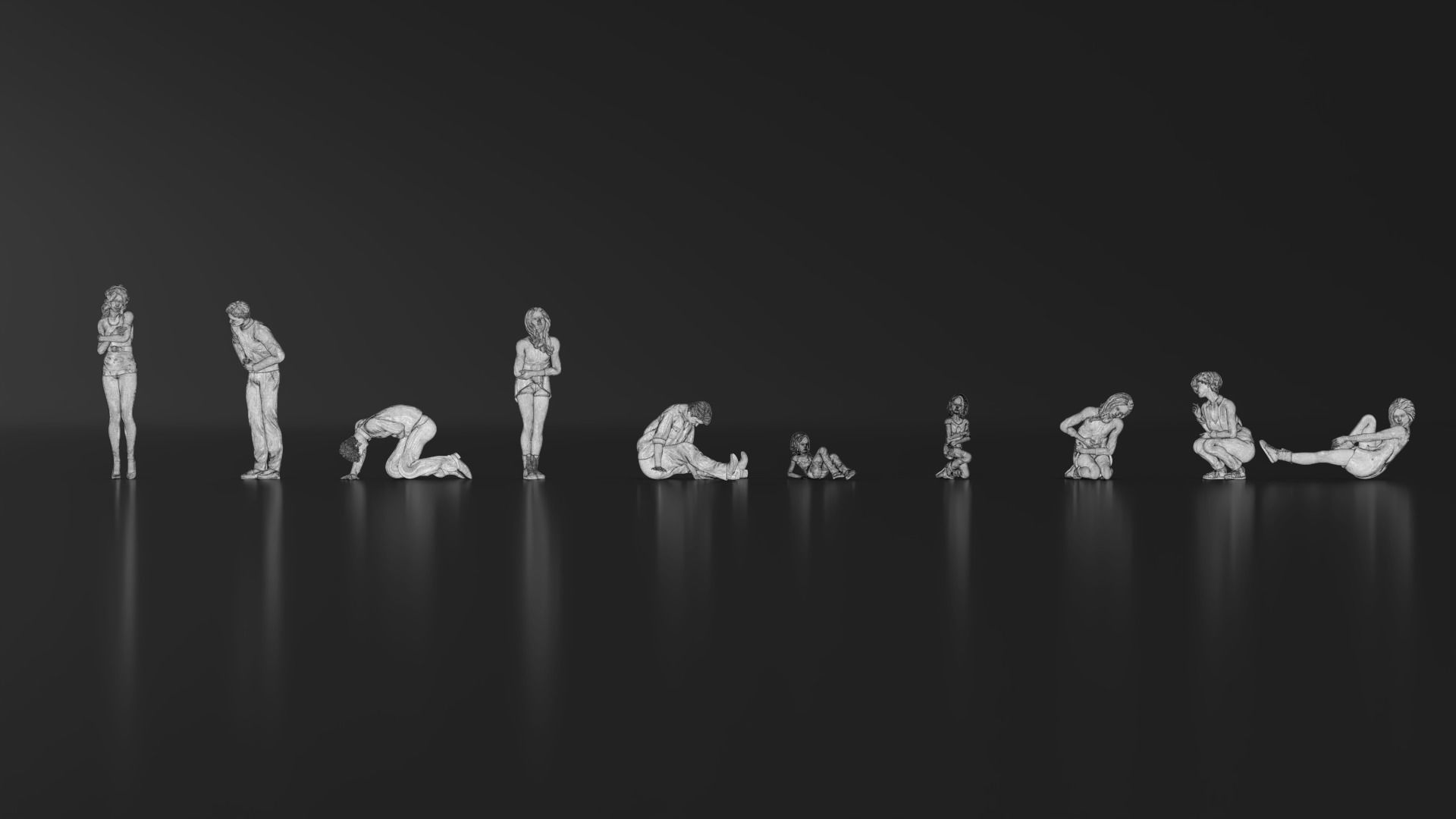 HD People 25 Injured 3D print model_13