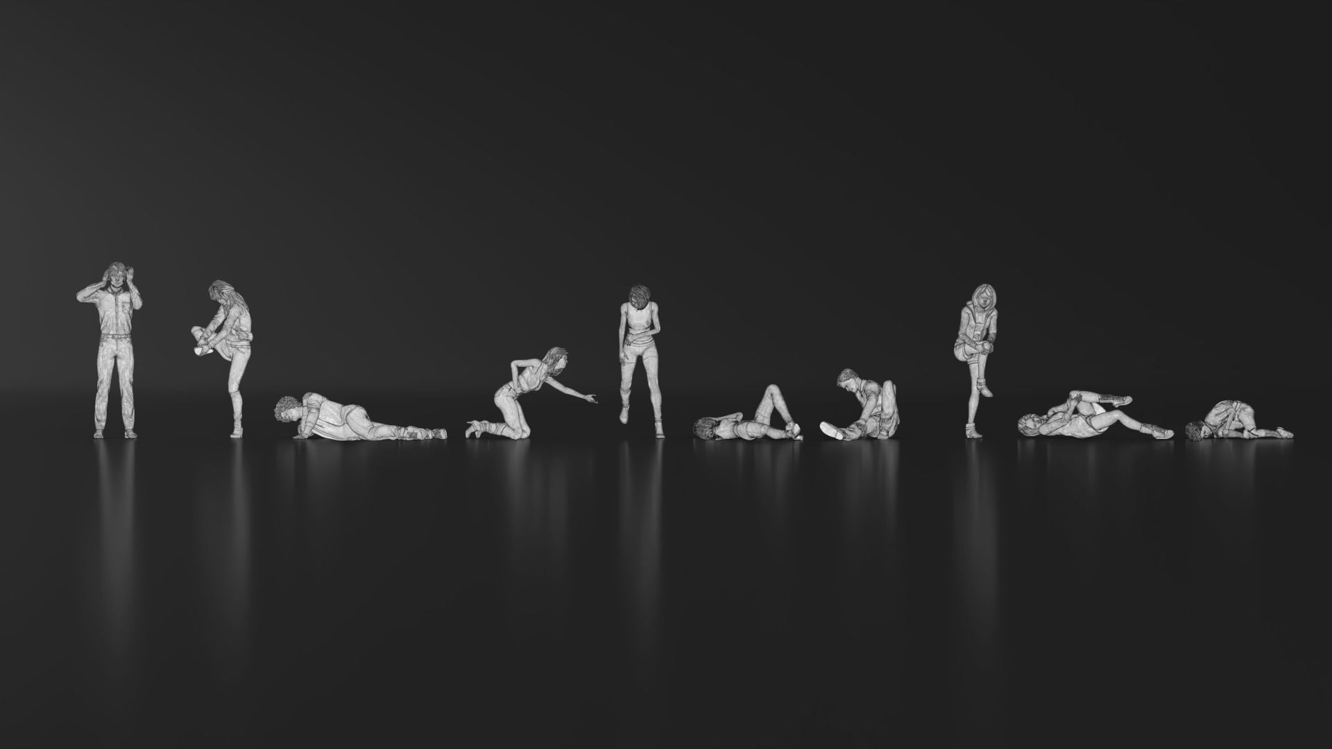 HD People 25 Injured 3D print model_18