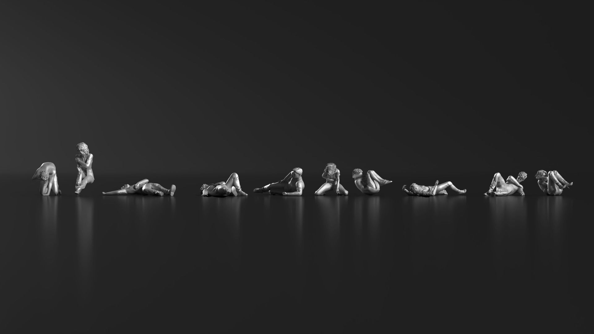 HD People 25 Injured 3D print model_10