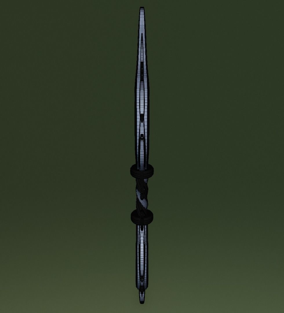 Ornament bow 3D model for game 3D model_11