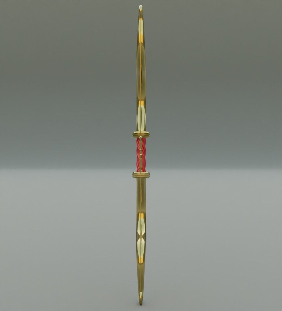 Ornament bow 3D model for game 3D model_5