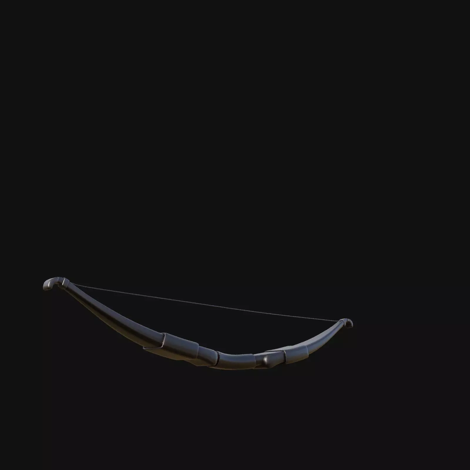 Grimdark Nightshade Bow of Shadowy Intrigue 3D model_0