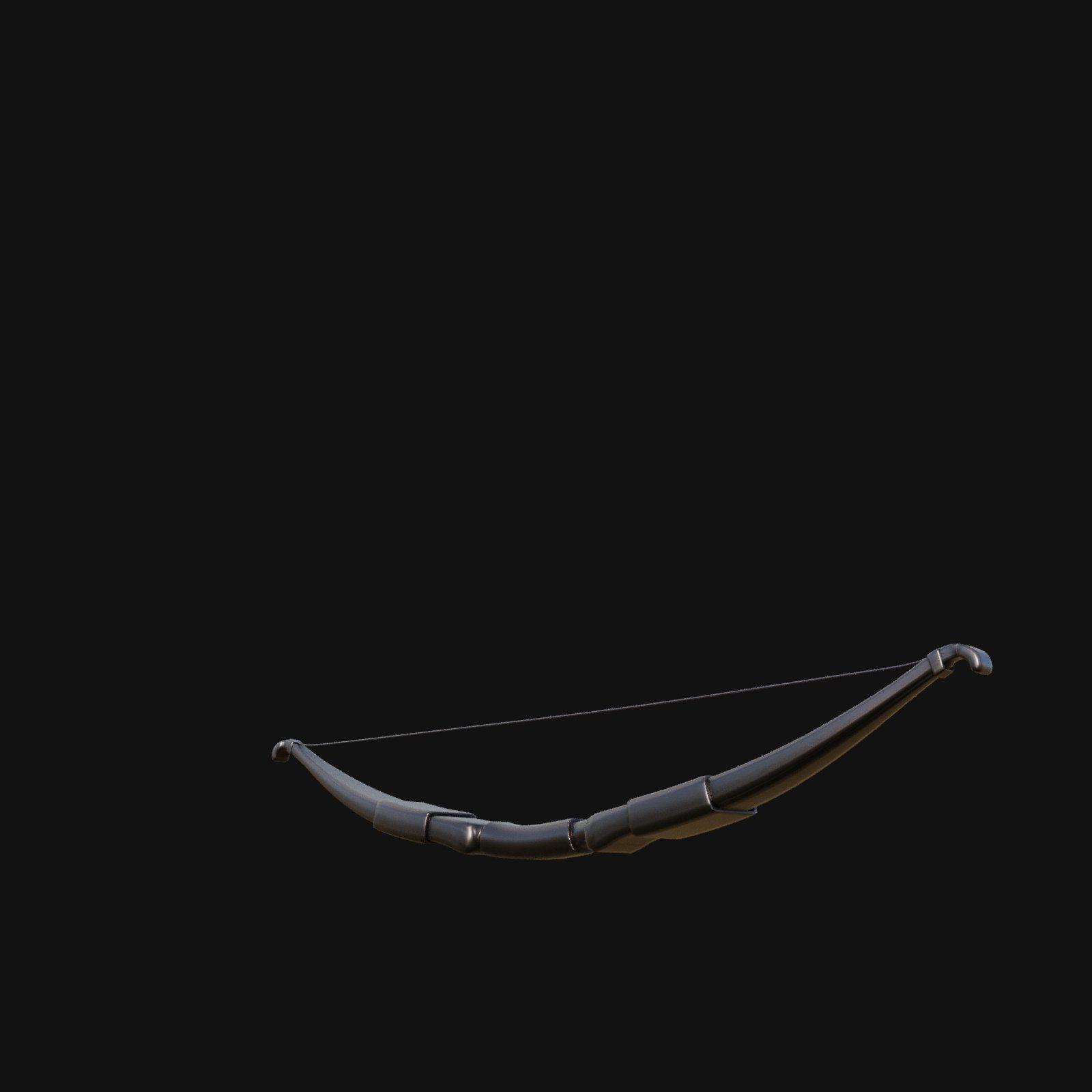 Grimdark Nightshade Bow of Shadowy Intrigue 3D model_4