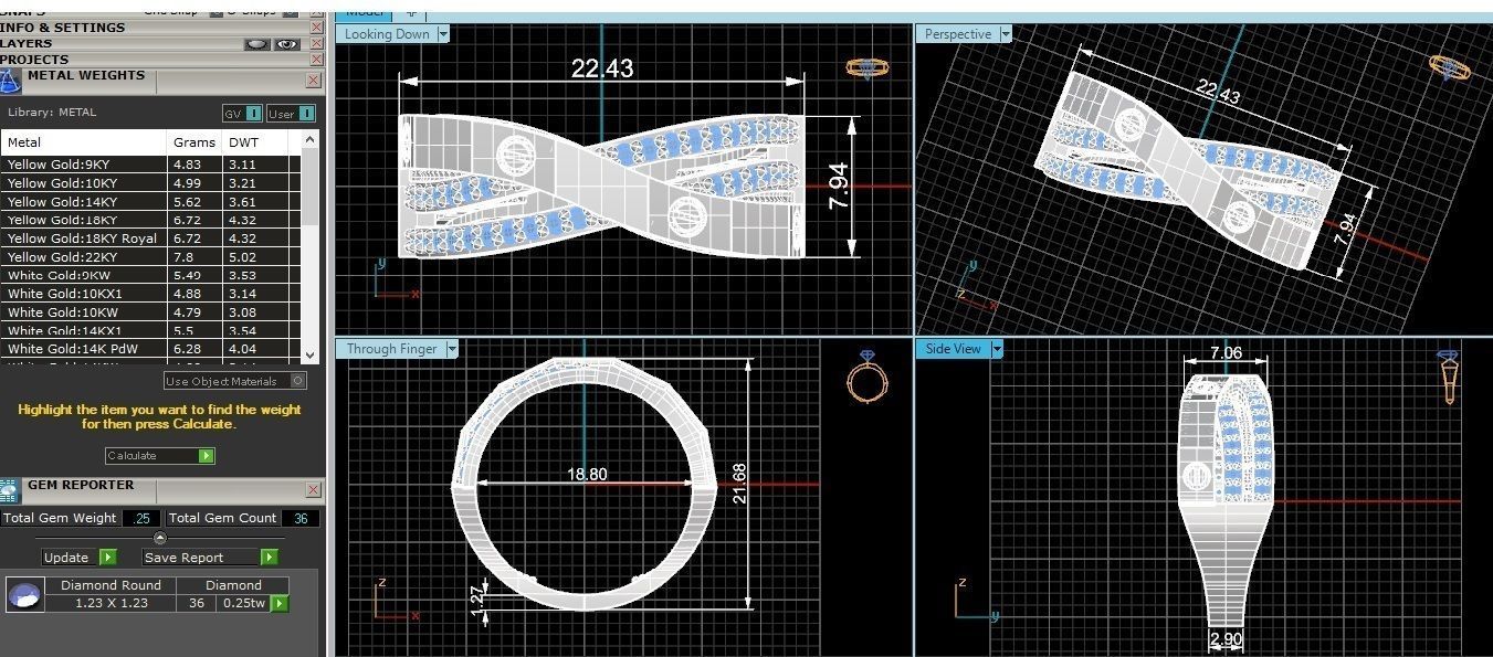 Screw Head on Wire Band Ring renders 3dm stl details 3D print model_3
