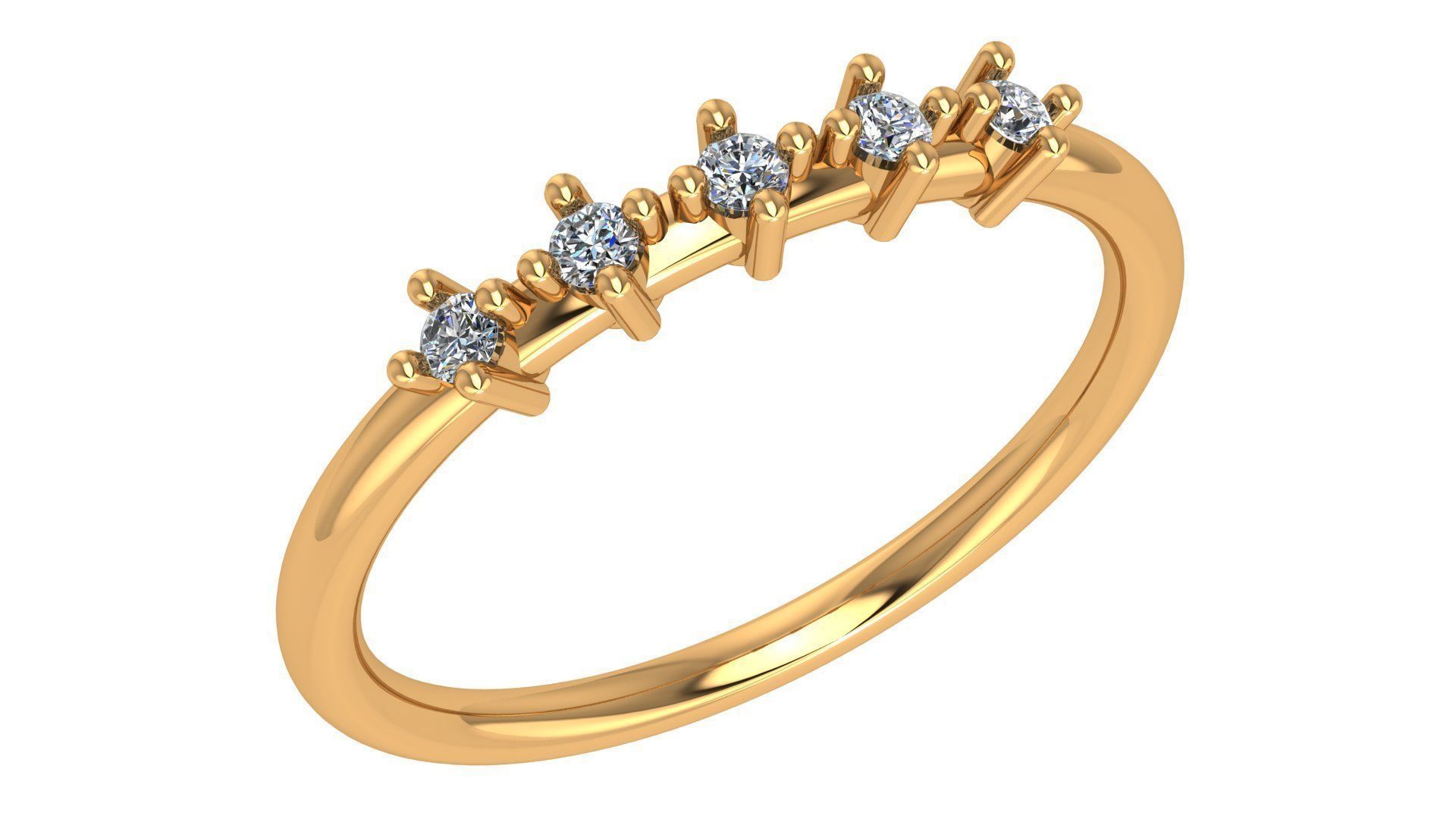 Light wt minimalist Ring 3dm stl renders 3D print model_1