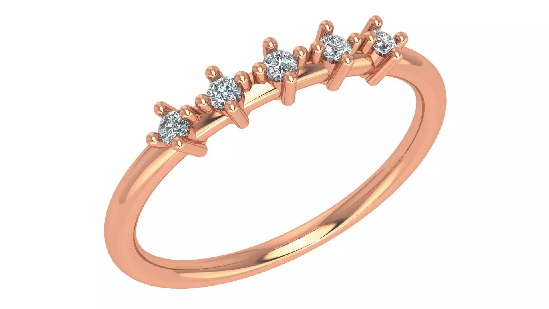 Light wt minimalist Ring 3dm stl renders 3D print model_0