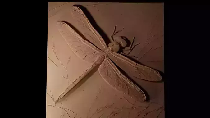 Dragonfly CNC 3d Print High Relief Sand Casting