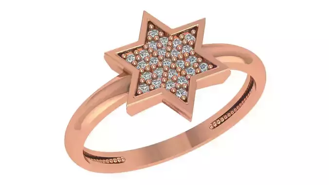 Star Light wt minimalist Ring 3dm stl renders