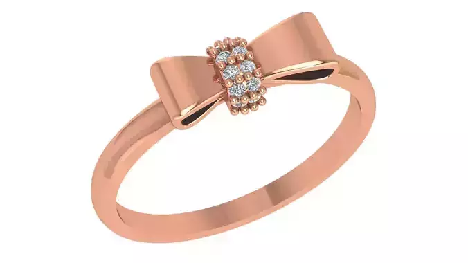 Bow tie High Jewelry Cocktail Ring 3dm stl renders details 3D print model Bow tie High Jewelry Cocktail Ring 3dm stl renders details 3D print model