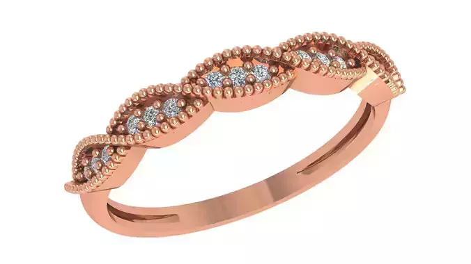 Twisted Light wt minimalist Ring 3dm stl renders