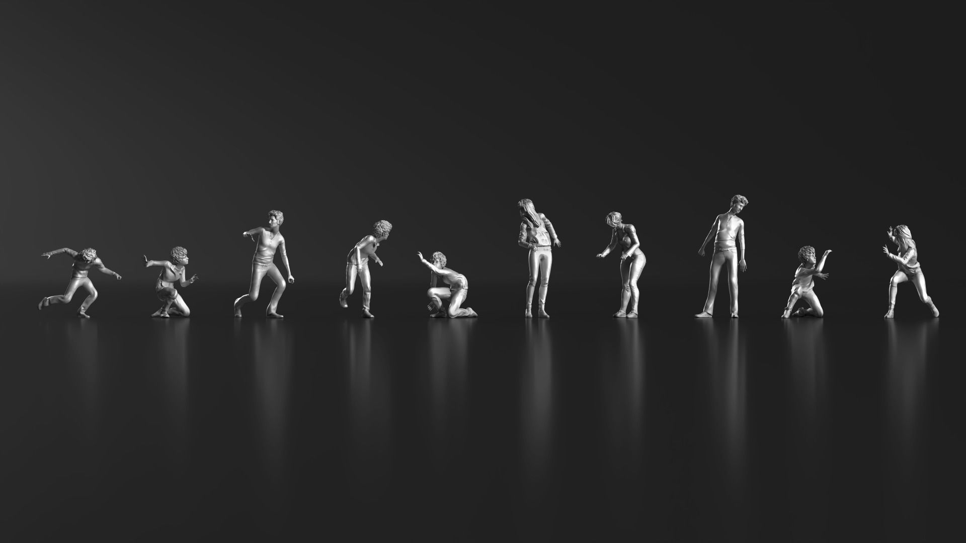 HD People 26 Escape 3D print model_2