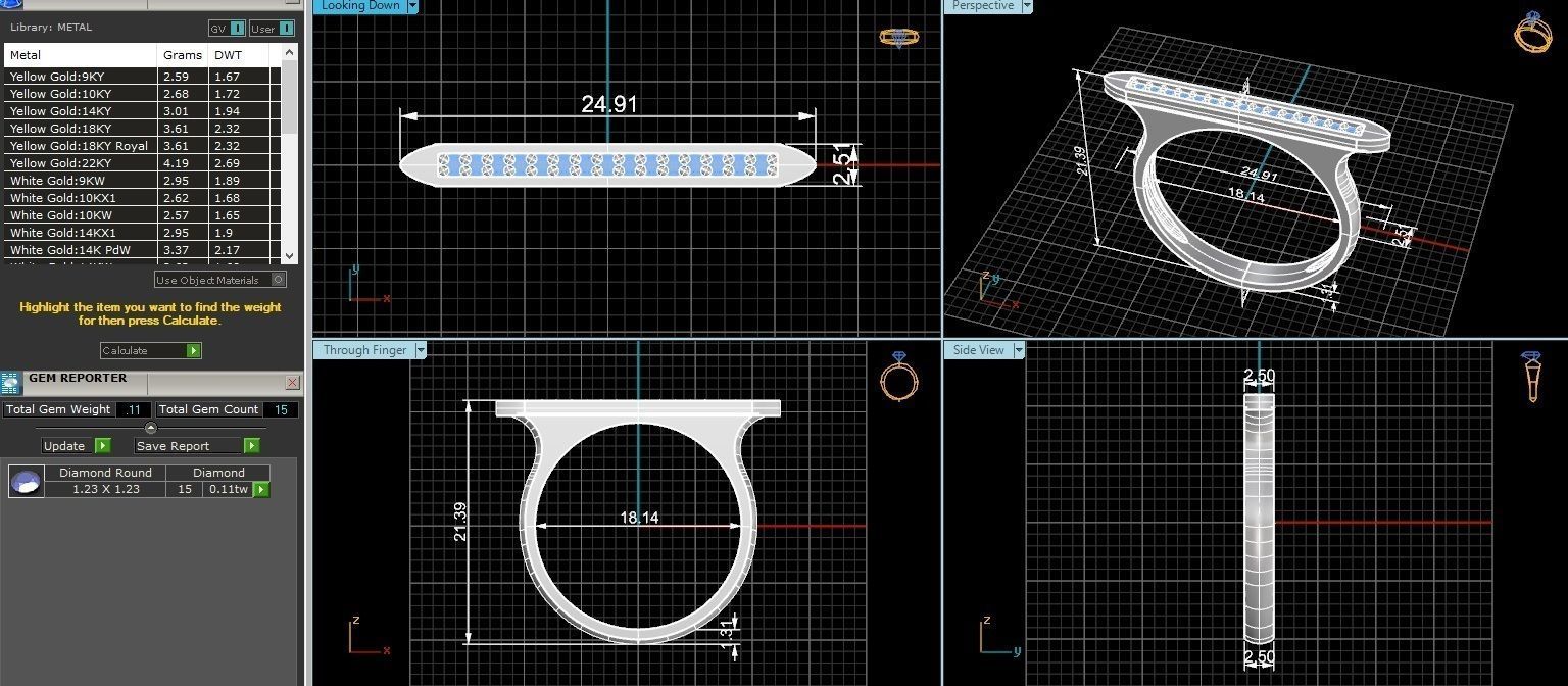 Stack Light wt minimalist Ring 3dm stl renders 3D print model_3