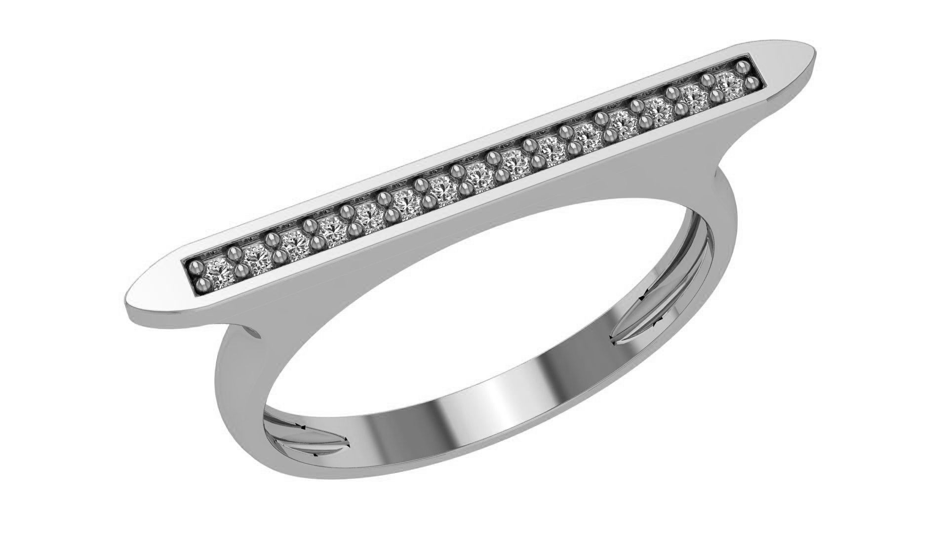 Stack Light wt minimalist Ring 3dm stl renders 3D print model_2