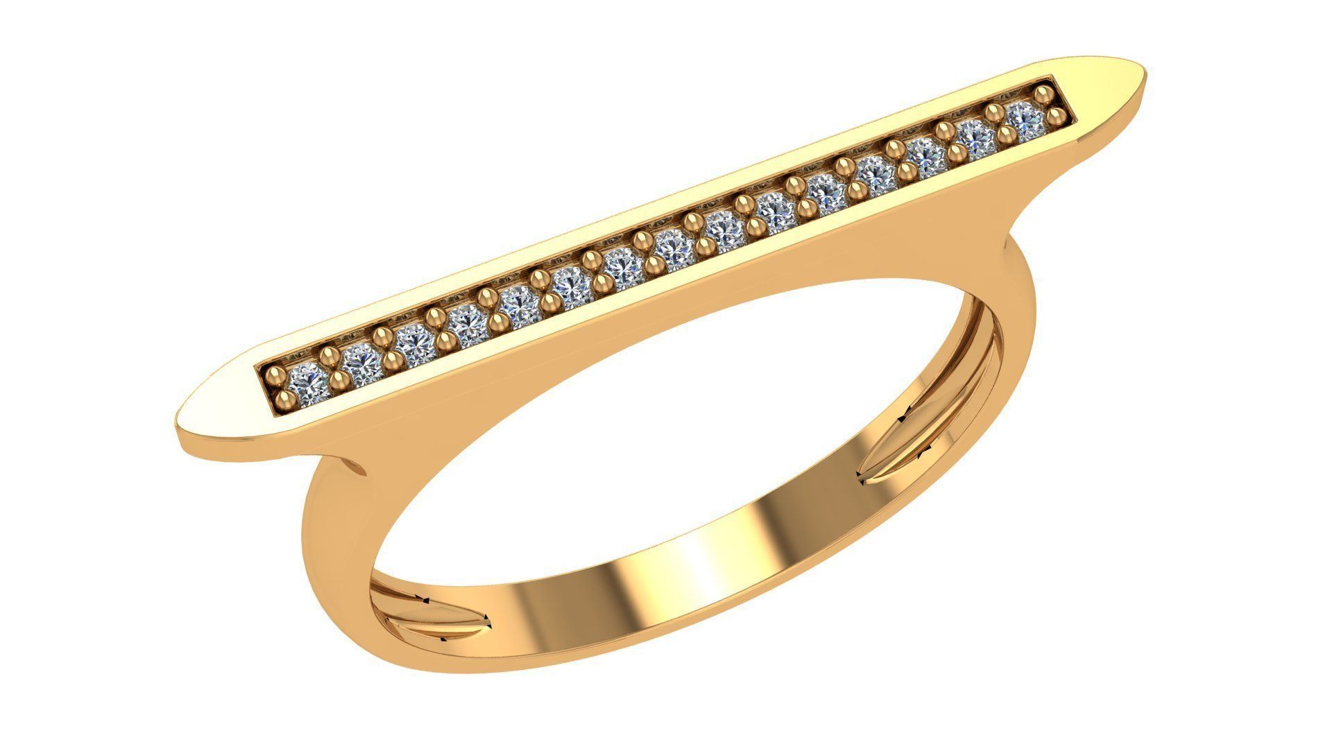 Stack Light wt minimalist Ring 3dm stl renders 3D print model_1