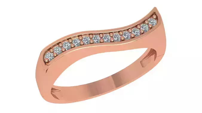 Wave Light wt minimalist Ring 3dm stl renders