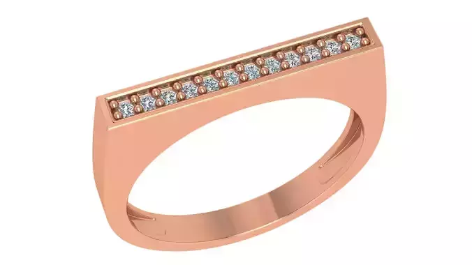 Light wt minimalist Band Ring 3dm stl renders 3D print model