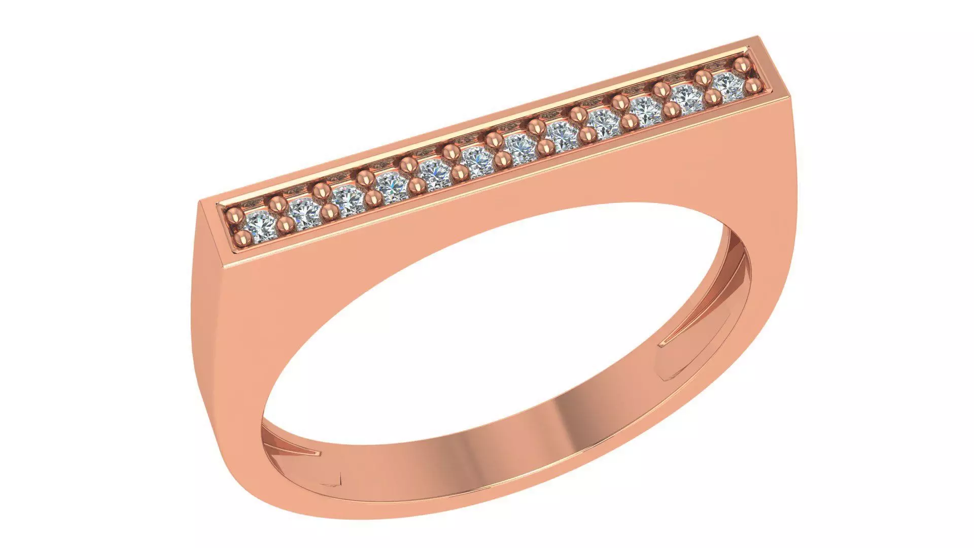 Light wt minimalist Band Ring 3dm stl renders 3D print model_0