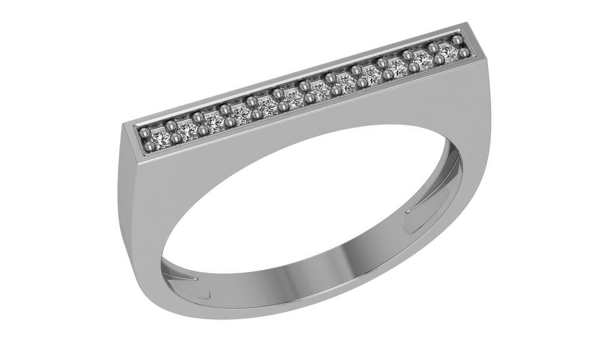 Light wt minimalist Band Ring 3dm stl renders 3D print model_2