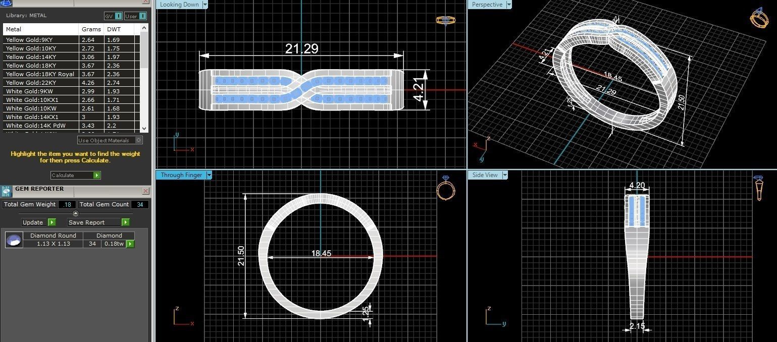 Band Ring renders 3dm stl details 3D print model_3
