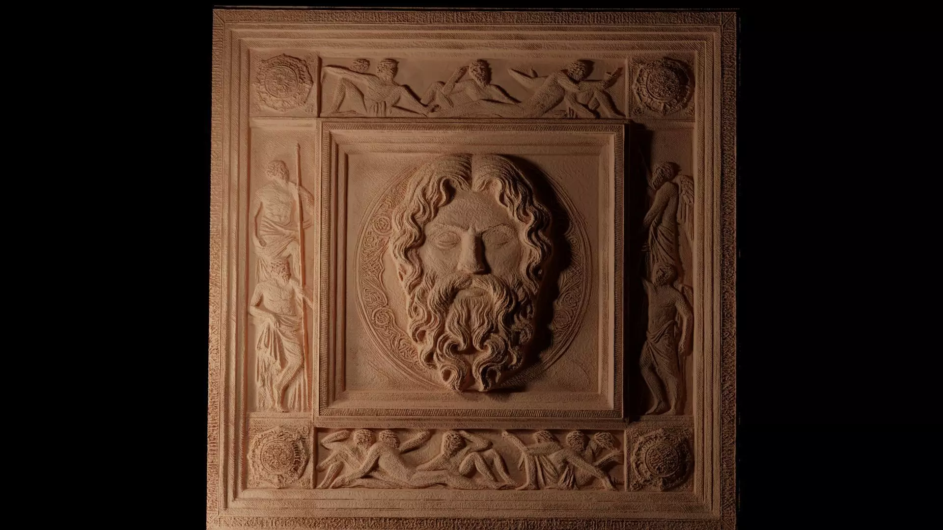 Doppelganger CNC 3d Print High Relief Sand Casting 3D print model_0