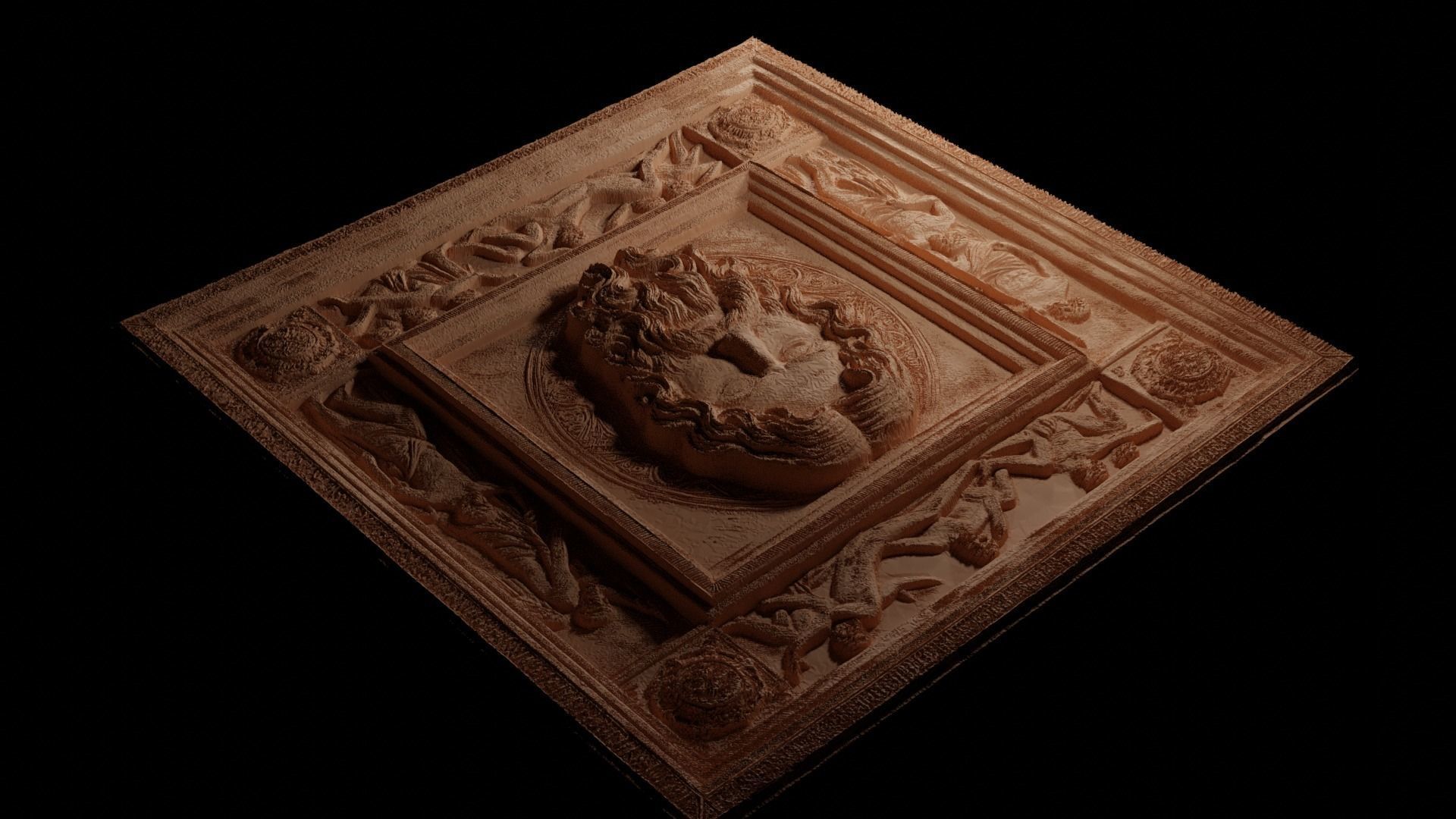 Doppelganger CNC 3d Print High Relief Sand Casting 3D print model_3